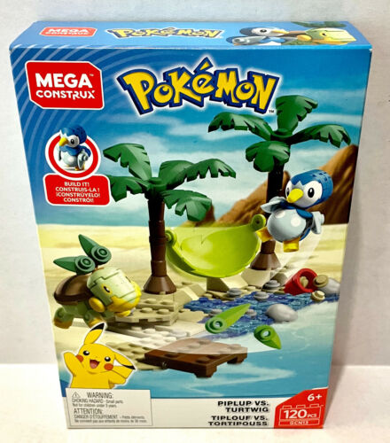 MEGA Construx Pokemon Piplup vs. Turtwig (GCN13) (NISB) - Picture 1 of 4