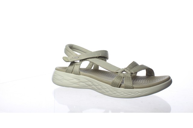 Skechers Womens Sandals 9 on The Go 600 Brilliancy Natural Style 15316 for sale online | eBay