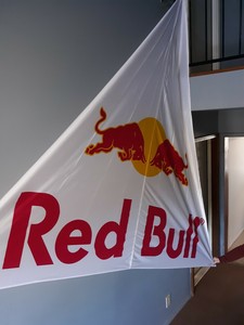 Red Bull Sail Flag Banner 10ft Triangle Huge Ebay
