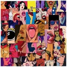 50 pcs of European & American Body Art Stickers