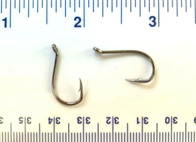 100 GT 8299 2X strength Black Chrome Octopus Fish Hooks size 2 - 100 hooks