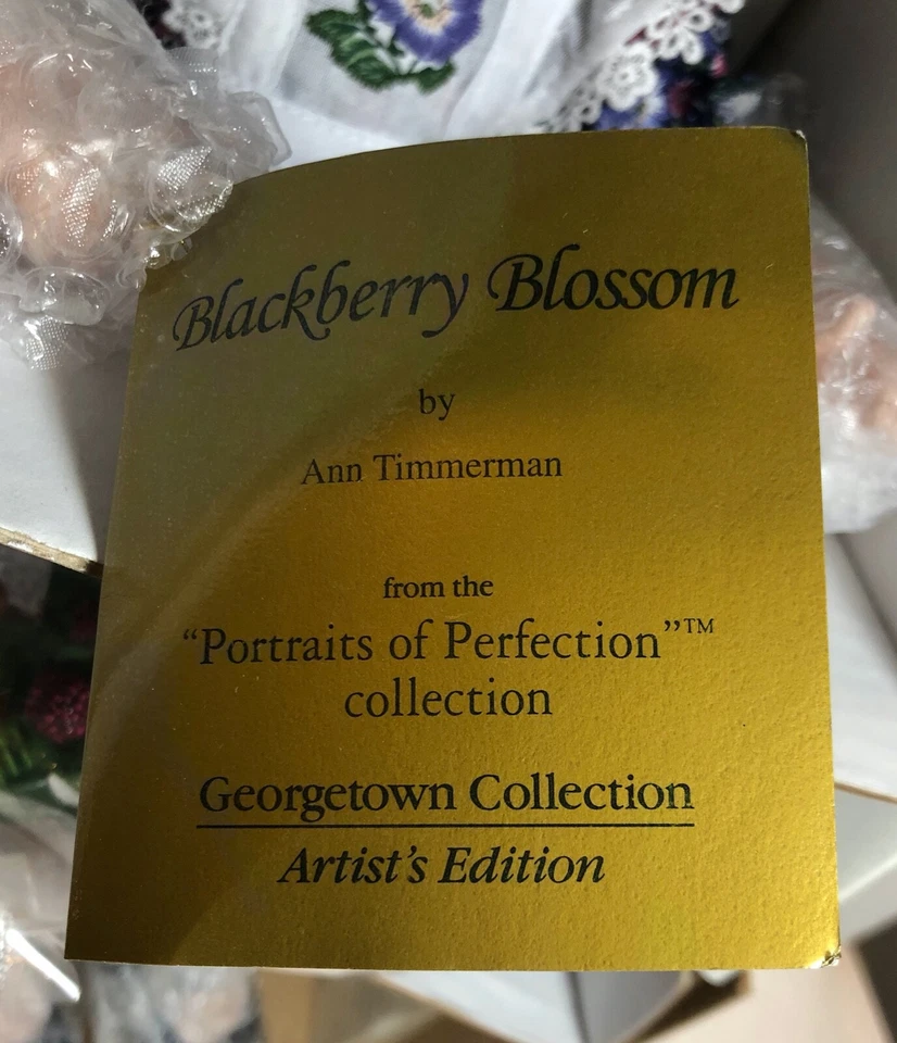 Black Berry Blossom By Ann Timmerman Georgetown Collection Doll 13" NIB - Изображение 4 из 4