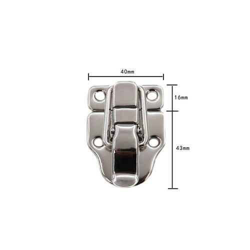 4X Tool Box Lock Clasp with Screws Toggle Latch Buckle For Jewelry Box Cabinet - Picture 3 of 8