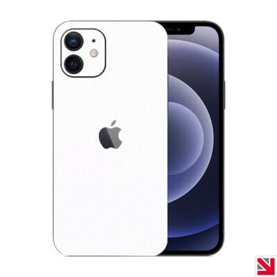 Weiß Matt iPhone 12 Skin Aufkleber Vinyl Sticker Wrap