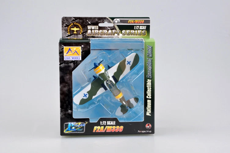 Finland F2A-3 Buffalo aircraft fighter 1/72 non diecast plastic plane Easy model - Image 2 of 4