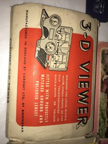 Vintage Bakelite 3D View-Master Model E Viewer Boxed With 3D Reels Snow White Et - Picture 11 of 12