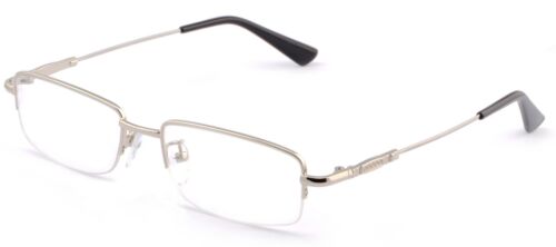 Halbrandlose leichte Herren Damen Gestell Memory Titan biegbar RX Brille AR silber - Bild 3 von 5