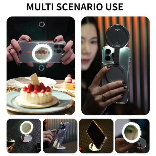 Selfie Miroir Maquillage Pratique Support Appareil Photo Multifonctionnel, Remplissage Téléphone Li Y5X4 - Photo 17 sur 23