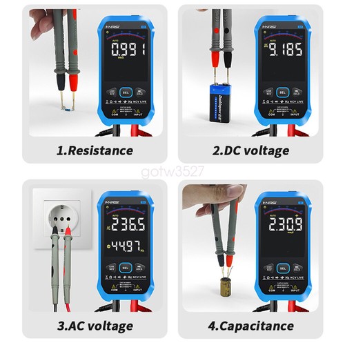 FNIRSI S1 Multimeter 9999 counts AC DC Voltage Resistance Capacitance Diode NCV - Picture 11 of 23