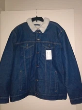 Levis Signature Gold Mens XL Sherpa Lined Trucker Jacket NEW
