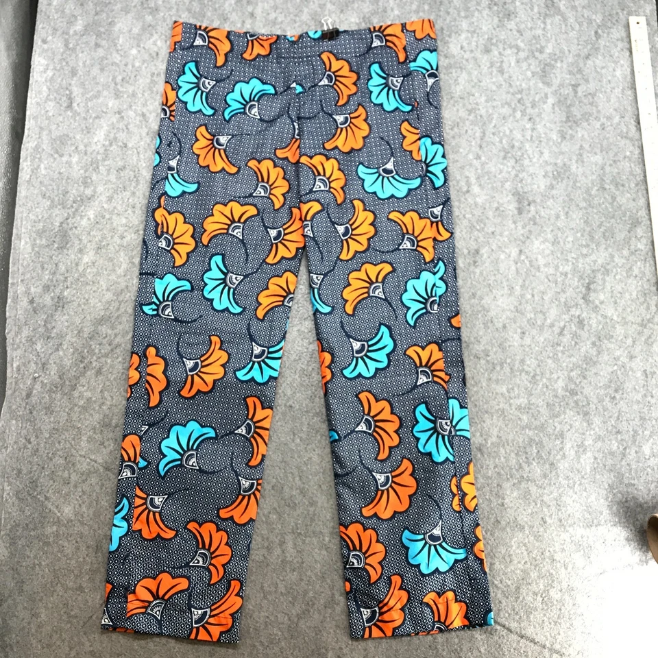 Pantalones Médicos Sin Marca para Mujer Talla 40 Cintura Estampado de Cera Cielo Amplio Cordón Cintura Foto 2 de 4