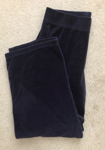 Talbots Size S Navy Blue Velour Lounge 