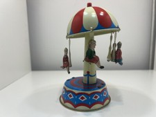 Blechspielzeug Karussell 13,5 cm x 7,5 cm Zus...