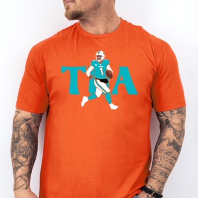 TUA 1 | Miami Football Soft Ring Spun Pre-Shrunk Cotton T-Shirt