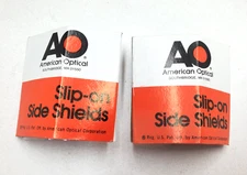 2- American Optical Sure Guard Slip On Safety Glasses Side Shields Clear Plastic