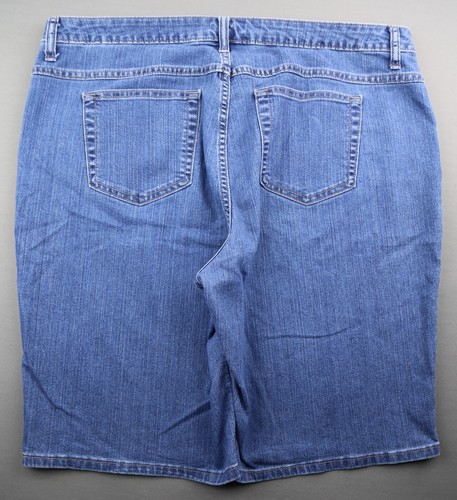 Pantalones Cortos de Jean Bermuda para Mujer Lee Riders High Rise 5 Bolsillos Elastizados Talla 20M (40x10) - Imagen 5 de 6