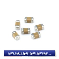 0402 SMD SMT Capacitors 10V 50V  0.25 /  5 /  10 Various Values 1PF - 10UF
