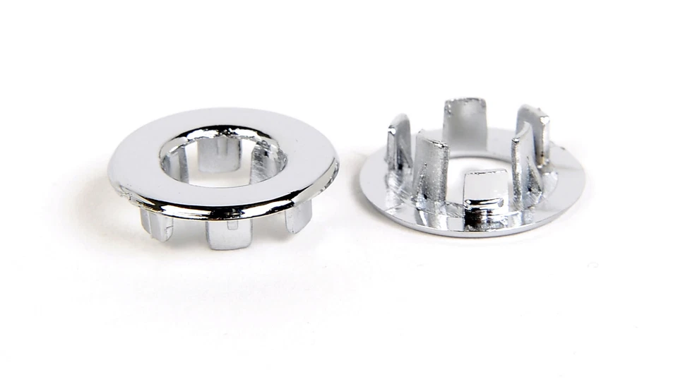 Juego de perillas y ojales de cerradura de puerta cromados de repuesto para Ford Mustang 1965-1966 Foto 2 de 4