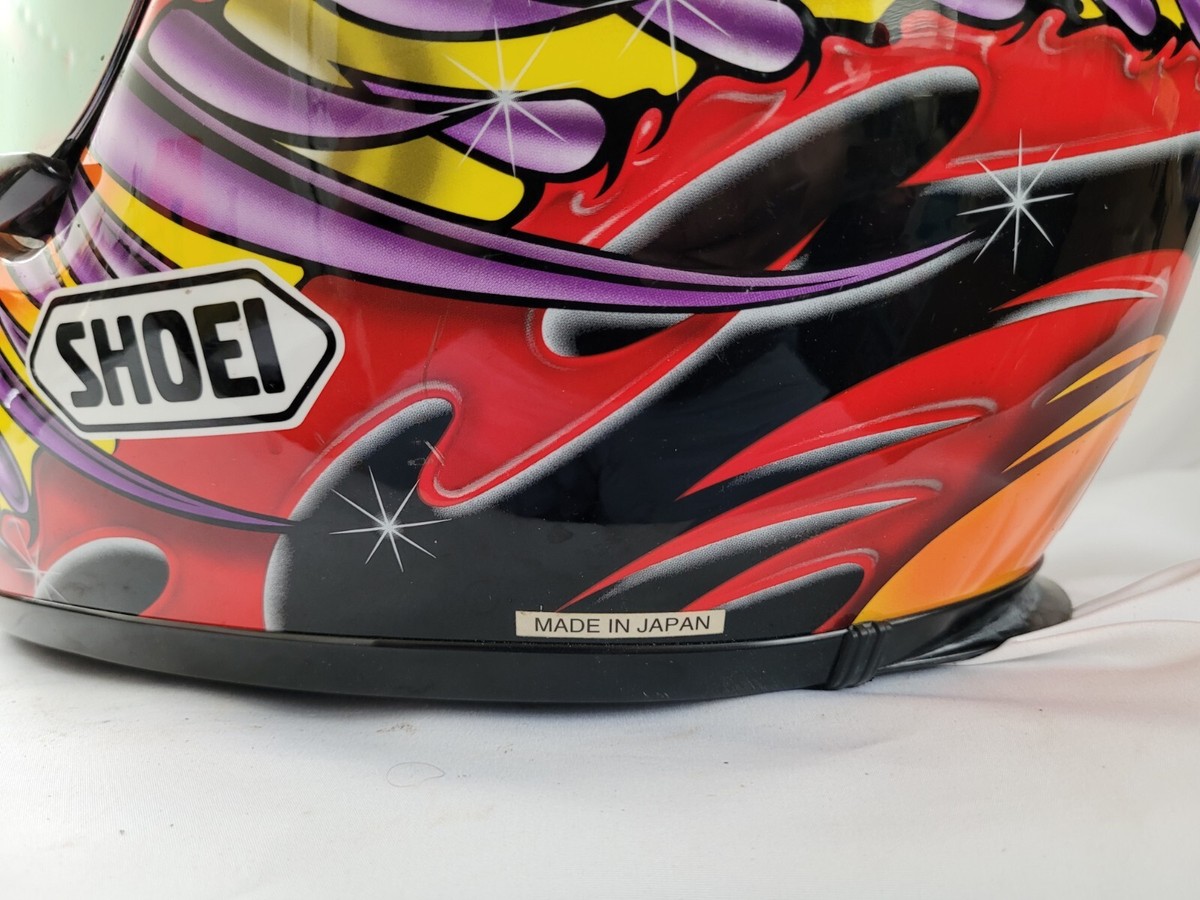 Vintage Shoei Motorcycle Eye Design Helmet Dot Snell Approved