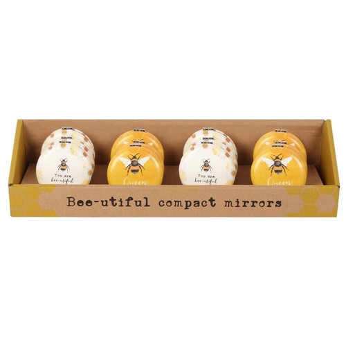 Borsa a mano Bumble Bee Queen Bee compatta pieghevole specchio trucco tasca viaggio regalo - Foto 2 di 4