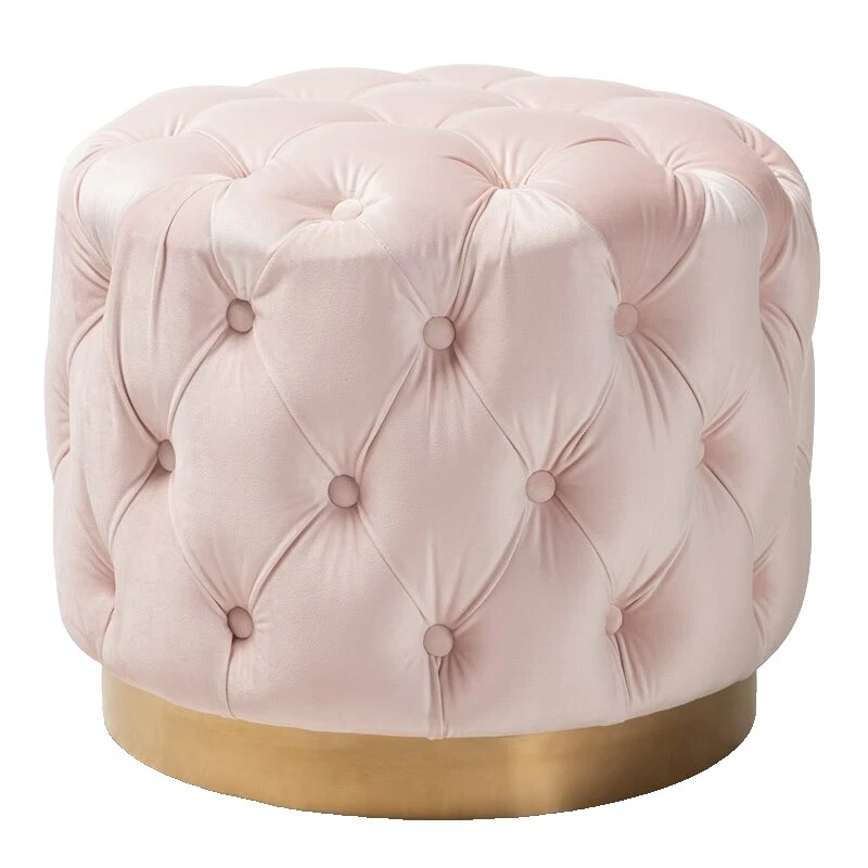 Living Room Velvet Ottomans