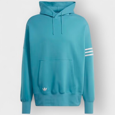 adidas Adicolor Neuclassics Hoodie Arctic Fusion Men s Large Retro 3 Stripes