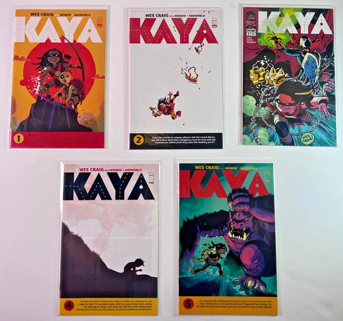 KAYA #1-5 Complete Run Image Comics Lot * 2022 1 2 3 4 5 Wes Craig HIGH GRADE