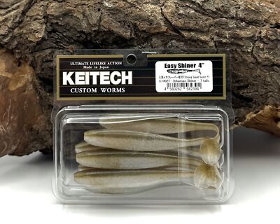 Keitech 4'' Easy Shiner Arkansas Shiner 7 Stück 10cm 5g Gummifisch Gummiköder