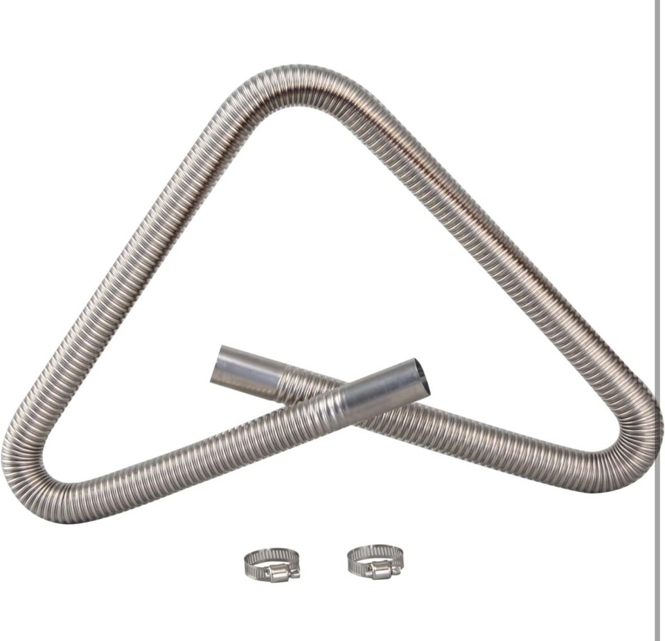 Diesel Heater Exhaust Pipe Flexible Exhaust Tubing Generator Flex