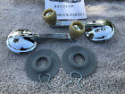 New Pair Of 1949 To 1964 Replacement Interior Window Crank Handles / Ivory Knobs