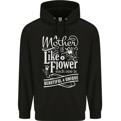 Eine Mutter Ist Wie Eine Blume Mama Tag Herren 80% Baumwolle Hoodie