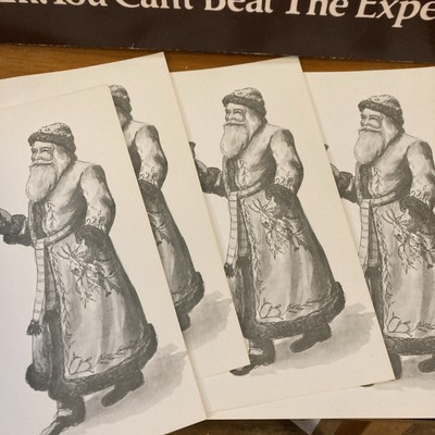 4 Pan Am Airlines St Nick Greetings Of The Season Holiday Christmas Cards