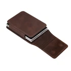 For Samsung Galaxy Z Fold8 Wide Case Leather Pouch Belt Clip Holster Coffee