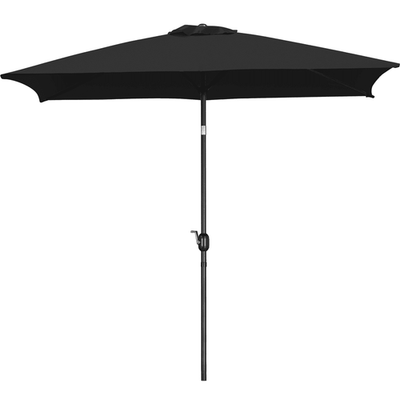 10 ft rectangle patio umbrella Simplie Fun 10 x 6.5ft Rectangular Patio Umbrella Outdoor Market Umbrellas with Crank and Push Button