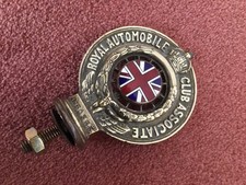 VINTAGE CAR BADGE. ( RAC, Associate ,Type 2 ,1920s , Issue No. N 60385. )