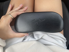 Ray-Ban Black Hard Clamshell Hard Case for Glasses Sunglasses Unisex