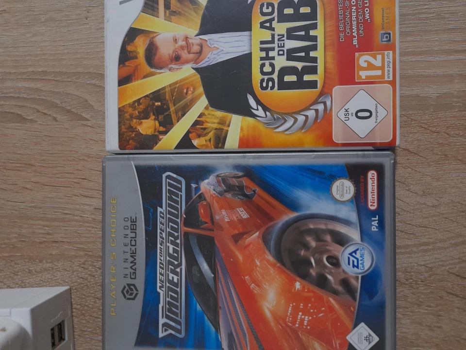 Nintendo Wii (Gamecube Kompatibel) Weiß, 2 Remote+ Nun. Wii Party SDR u. NFSU GC - Bild 2 von 4