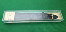 JB Champion Vintage NOS Unused Black Lizard Leather Long Watch Band 5/8" 16mm