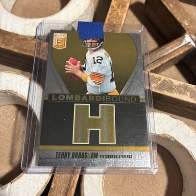 Terry Bradshaw Lombardi Bound Case Hit 'S' 2025 Panini Donruss Elite Steelers SP