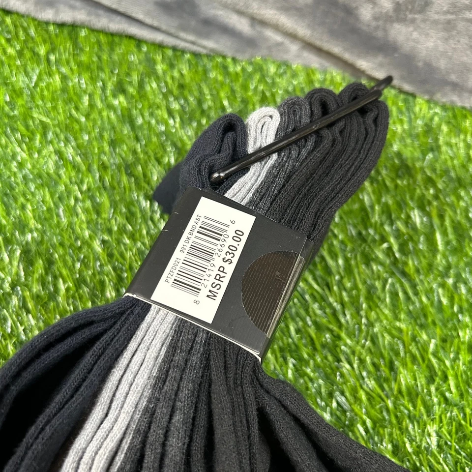 Paquete de 5 calcetines portafolio Perry Ellis mezcla de polialgodón premium para hombre talla 7-12 nuevos con etiquetas Foto 4 de 4