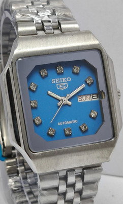 Seiko 5 Automatic 21 Jewels Day/Date Wrist Watch For Men's In Working Condition