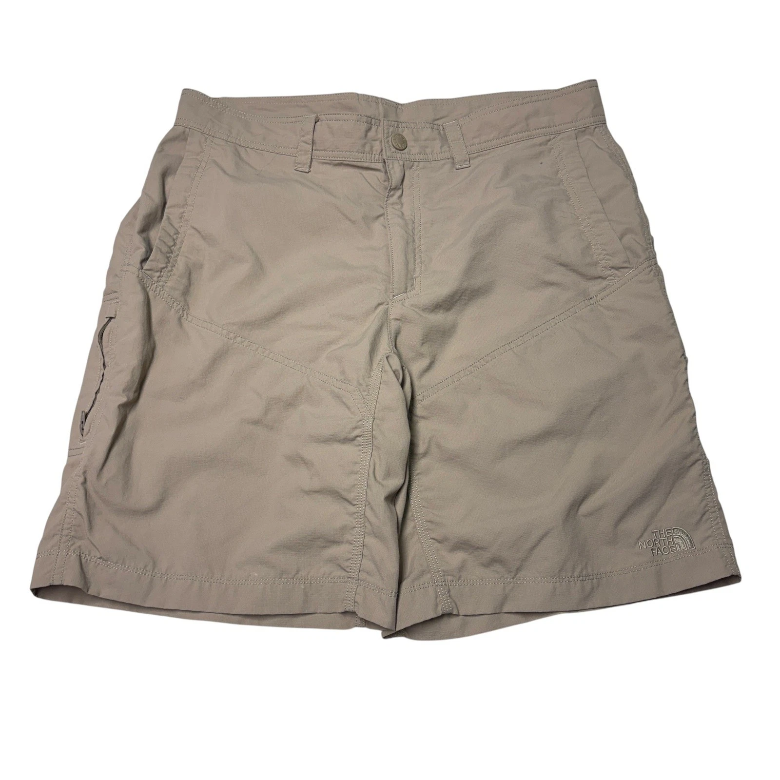 The North Face Mens Horizon Khaki Ripstop Hiking Shorts Size 36X10 Tan TCN3