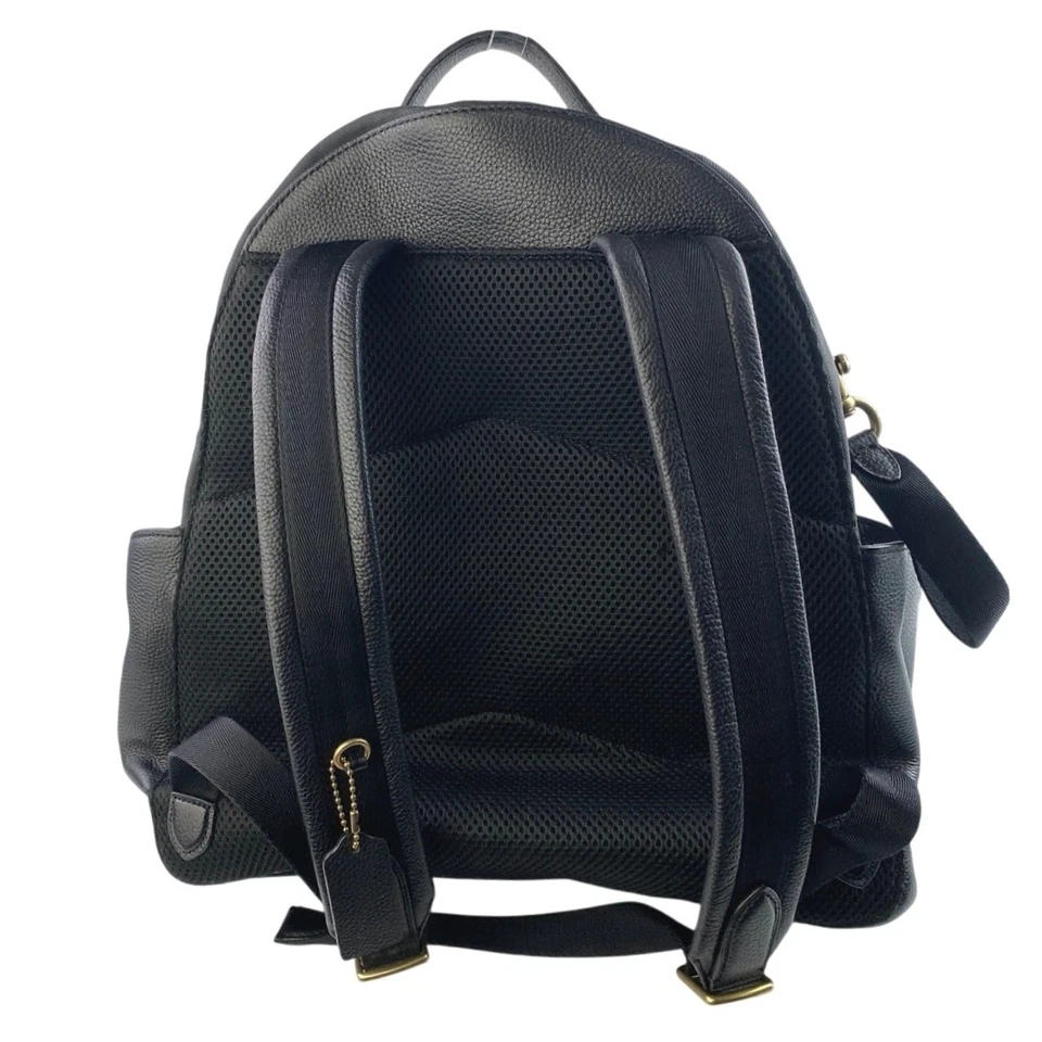 Coach Black Nylon Leather Zip Around Adjustable Strap Baby Diaper Backpack Bag - Image 3 of 4