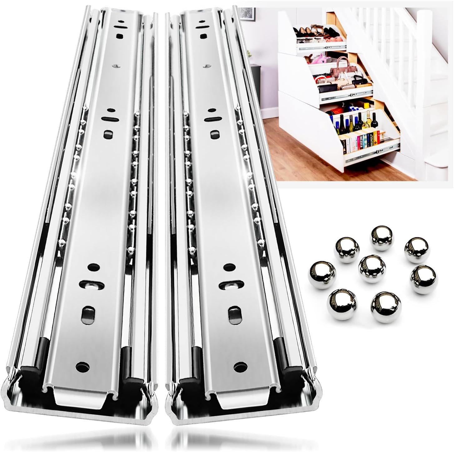 40 Inch, 100 Lbs Capacity, 1 Pair