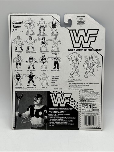 Figura de lucha libre WWF Warlord tarjeta azul Hasbro tarjeta americana 1992 WWE - MOSC - Imagen 2 de 8