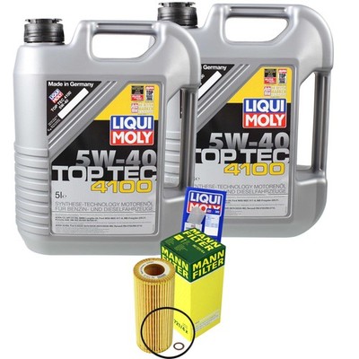 INSPEKTIONSKIT FILTER LIQUI MOLY ÖL 10L 5W-40 für BMW 5er Touring E61 525d 530d
