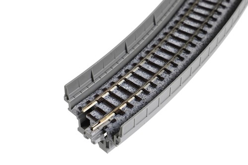 KATO Scala N Unitrack Singolo Elevato Linea Curva Binario R315-45° 2pz 20-520 - Foto 3 di 5