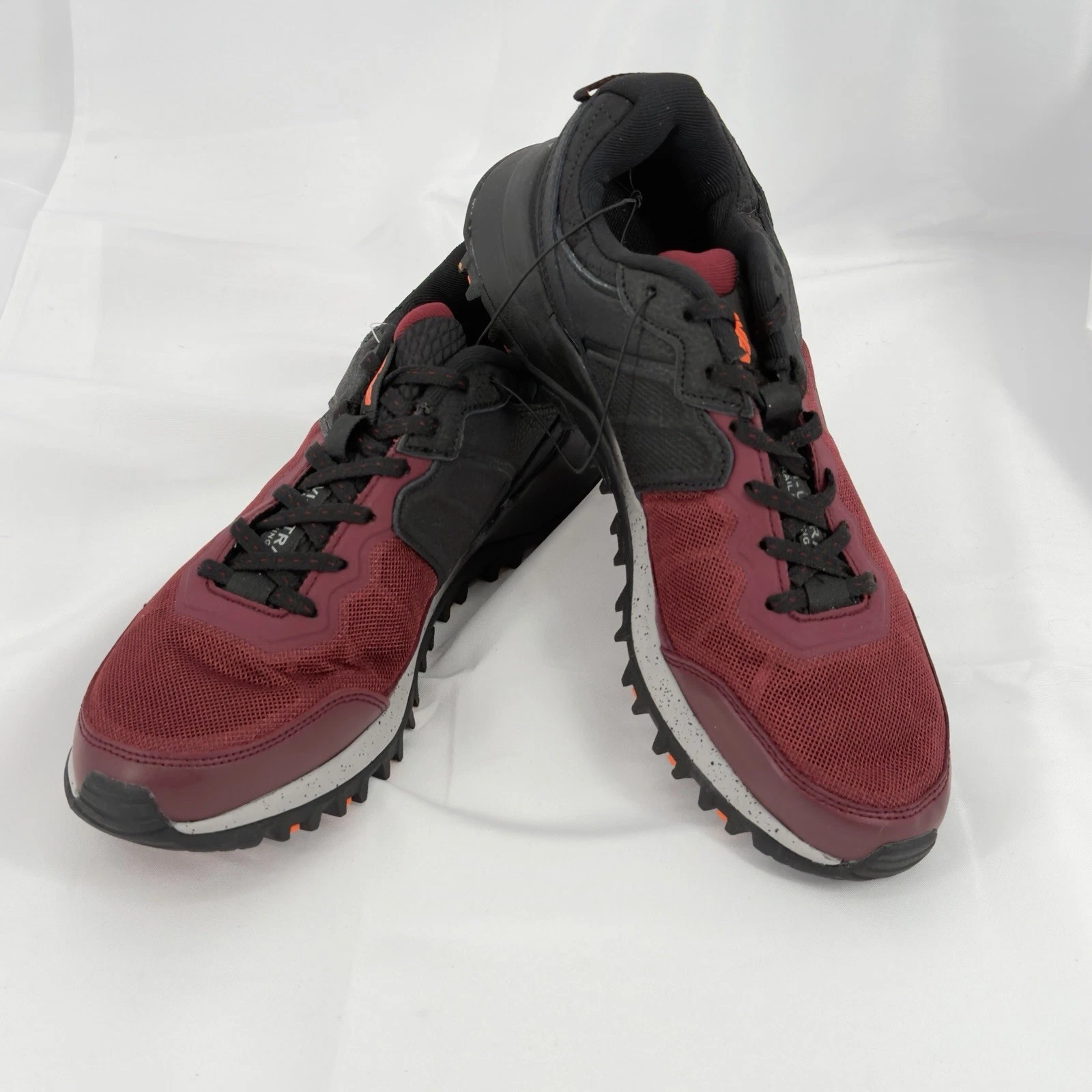 New Avia Mens Ultra Cantilever Trail Running Hiking Shoes Burgundy Black Sz 10.5
