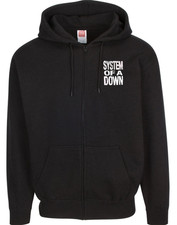System of a Down Heavy Metal Band Men's Black Zip Hoodie Multiple Variations 