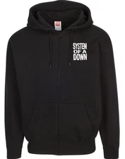 System of a Down Heavy Metal Band Men's Black Zip Hoodie (Multiple Variations)